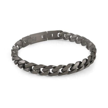 10mm Brushed Curb Bracelet