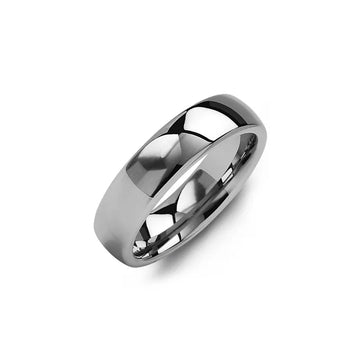 Classic Polished Tungsten Wedding Ring