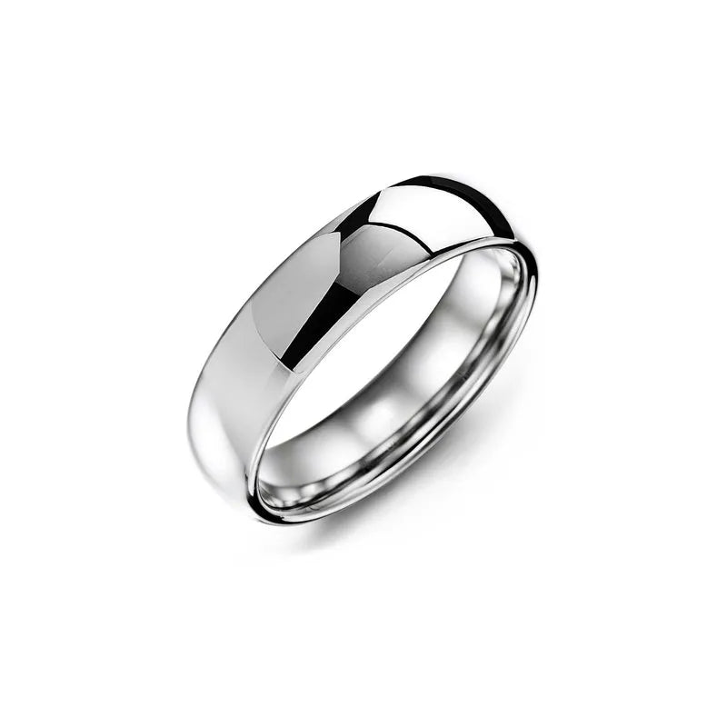 Classic Polished Tungsten Wedding Ring