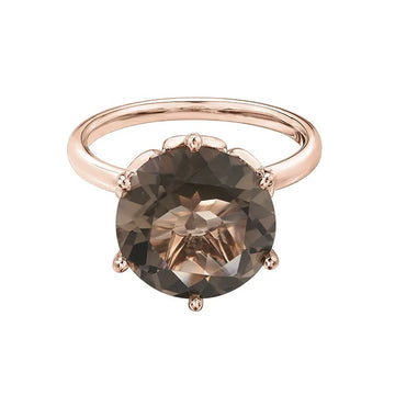 Smokey Quartz Ladies Ring