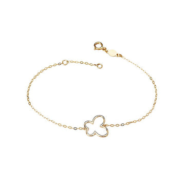 Italian 14kt Butterfly Bracelet