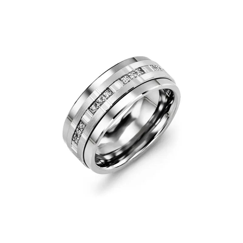 Trio Diamonds Wedding Band