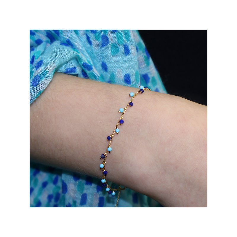 Italian 14kt Gold Fringe Bracelet