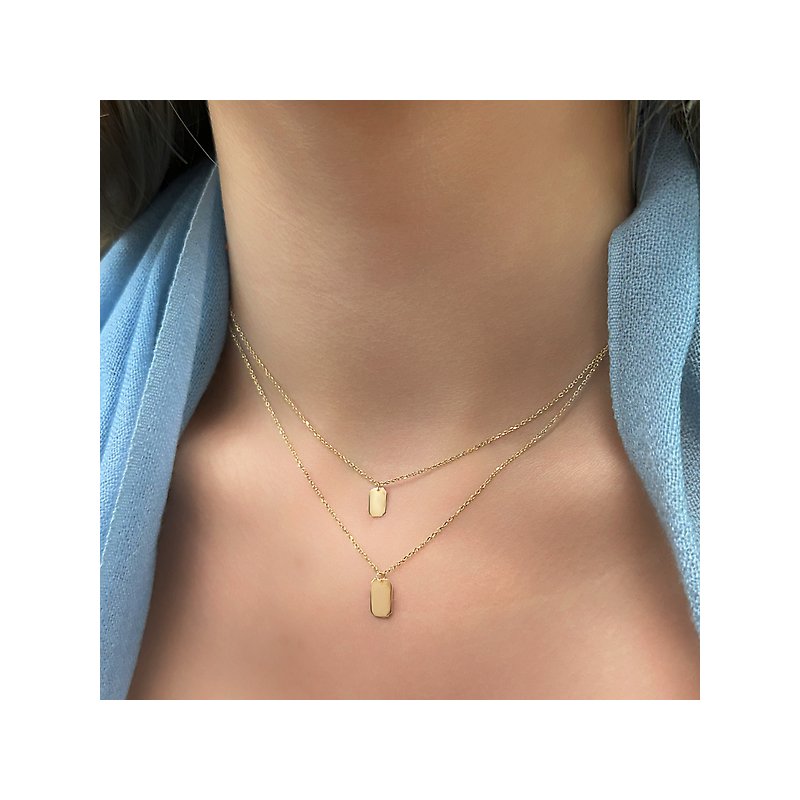 Italian 14kt Gold Double Chain Necklace
