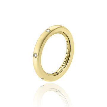 Chimento Stack Me 06 18K Yellow Gold Ring with Diamonds