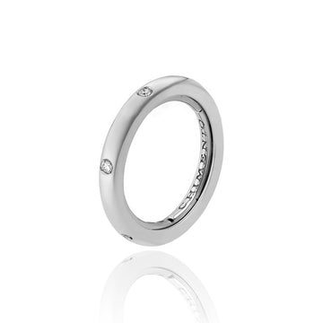 Chimento Stack Me 06 18K White Gold Ring with Diamonds