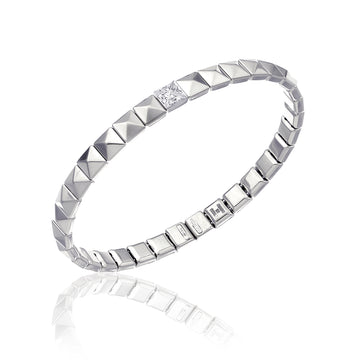 Chimento Armillas Pyramis 18K White Gold Bracelet with Diamonds
