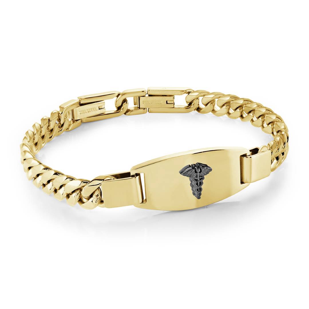 7.7mm Curb Medic Alert Bracelet