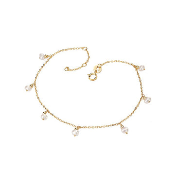 14kt Gold Italian Pearl Bracelet