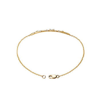 14kt Diamond Bar Bracelet