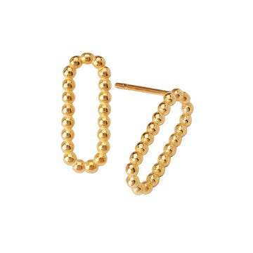 Italian 14kt Gold Paperclip Earrings