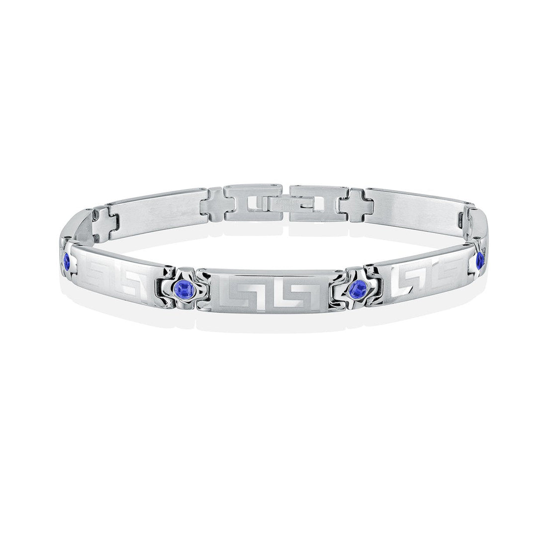 Greek Key Gem Bracelet