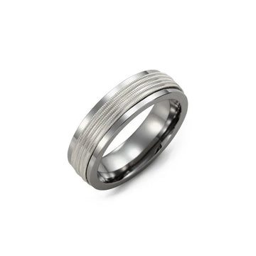 Five Milgrain Wedding Band