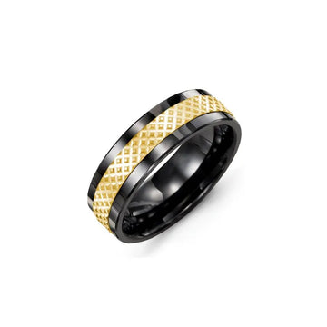 Criss-Cross Pattern Wedding Ring