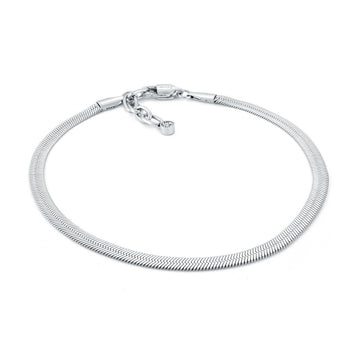 4mm Herringbone Anklet