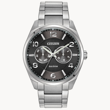 Citizen Corso Black Dial Stainless Steel 42mm Eco-Drive