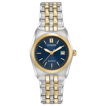 Citizen Corso Two-Tone Blue Dial 28mm Eco-Drive