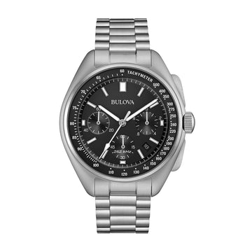 Bulova Lunar Pilot Chronograph Special Edition Stainless Steel Watch 45mm Quartz