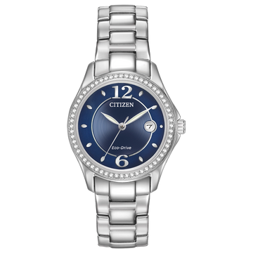 Citizen Silhouette Crystal Stainless Steel Blue Dial 29mm Eco-Drive