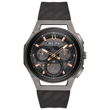 Bulova Curv Chronograph Watch Titanium and Steel 44mm Quartz