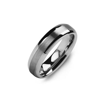 Classic Thin Brushed Tungsten Wedding Ring