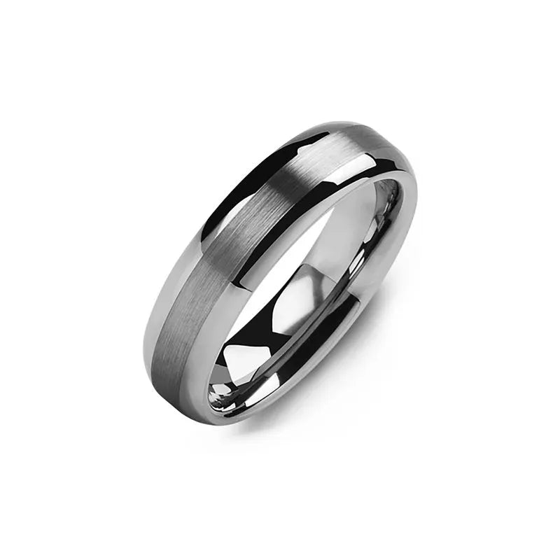 Classic Thin Brushed Tungsten Wedding Ring