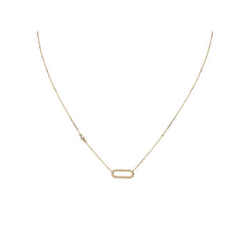 Italian 14kt Gold Paperclip Necklace