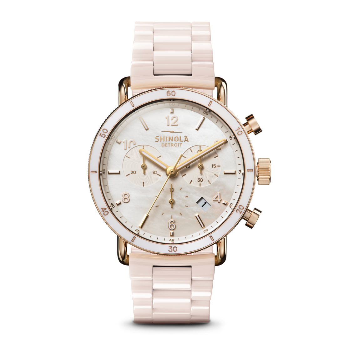 Canfield Sport Chronograph Watch - White