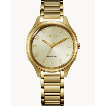 Citizen Drive Gold-Tone Stainless Steel Champagne Dial 35mm Eco-Drive
