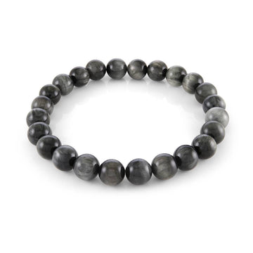 8mm Eagle's-Eye Bead Bracelet