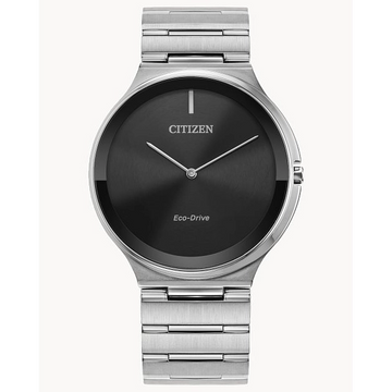 Citizen Stiletto Stainless Steel Black Dial 39mm Eco-Drive