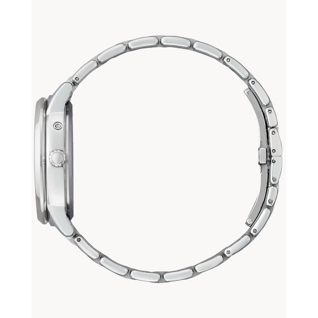 Citizen Arezzo Stainless Steel Silver Diamond Dial 32mm Eco-Drive