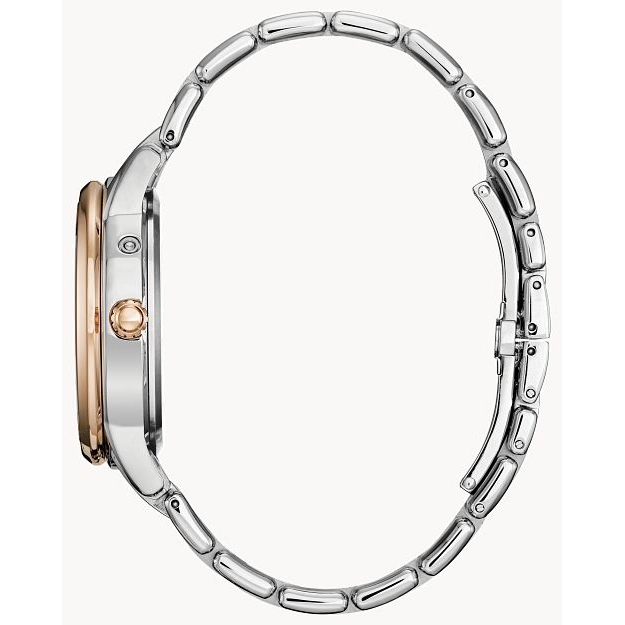 Citizen Calendrier Two-Tone MOP Diamond Dial Moonphase 37mm Eco-Drive