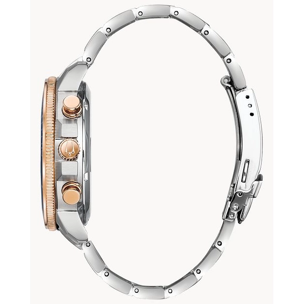 Bulova Marine Star Two-Tone Blue Dial Chronograph 45mm Quartz