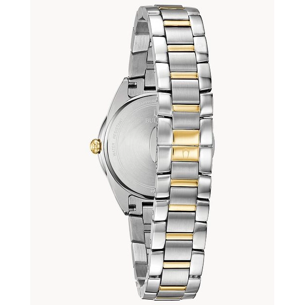 Bulova Sutton Classic Two-Tone MOP Dial Diamonds 32.5mm Quartz