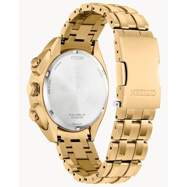 Citizen Carson Gold-Tone Steel Green Dial Eco-Drive