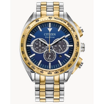 Citizen Carson Two-Tone Blue Dial 43mm Eco-Drive