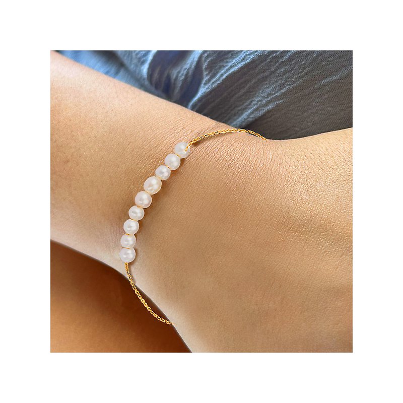 Italian 14kt Pearl Bracelet