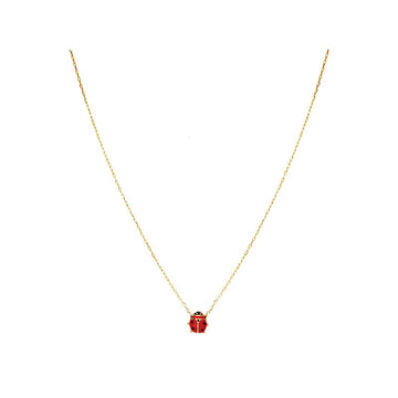Italian 14kt Ladybug Necklace