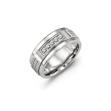 Mens Diamond Wedding Band