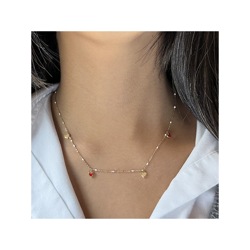 Italian 14kt Gold Heart Necklace