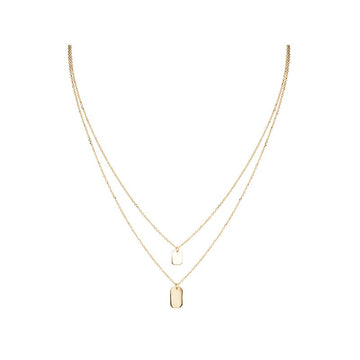 Italian 14kt Gold Double Chain Necklace