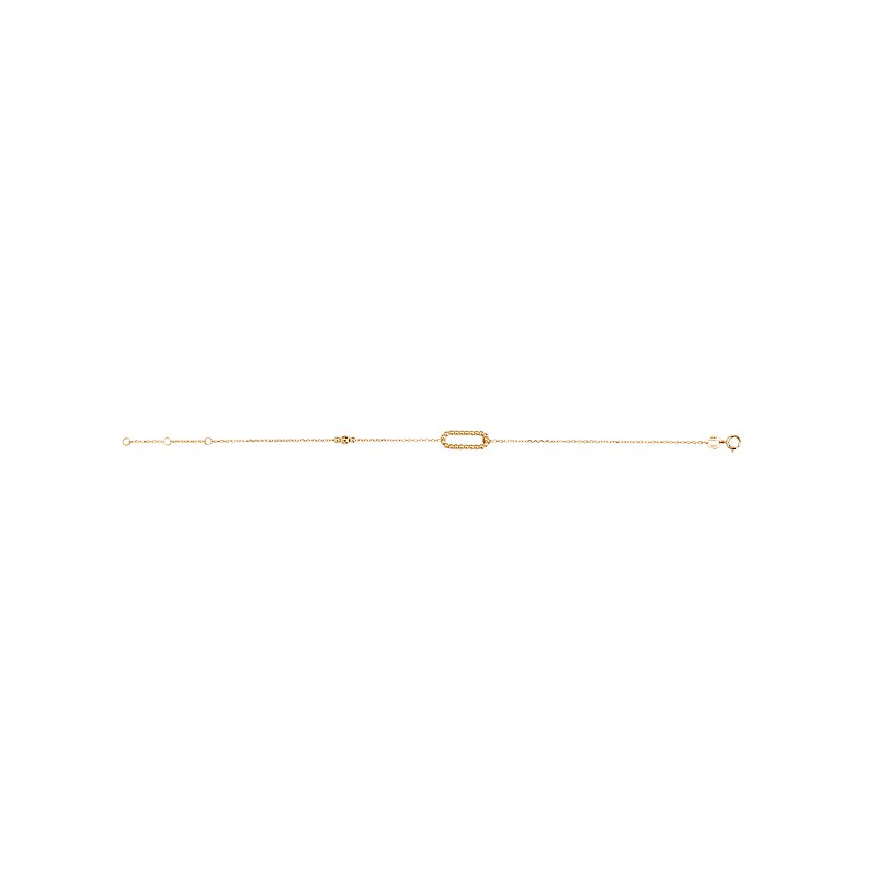 Italian 14kt Gold Paperclip Bracelet