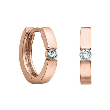 Diamond Hoop Earrings