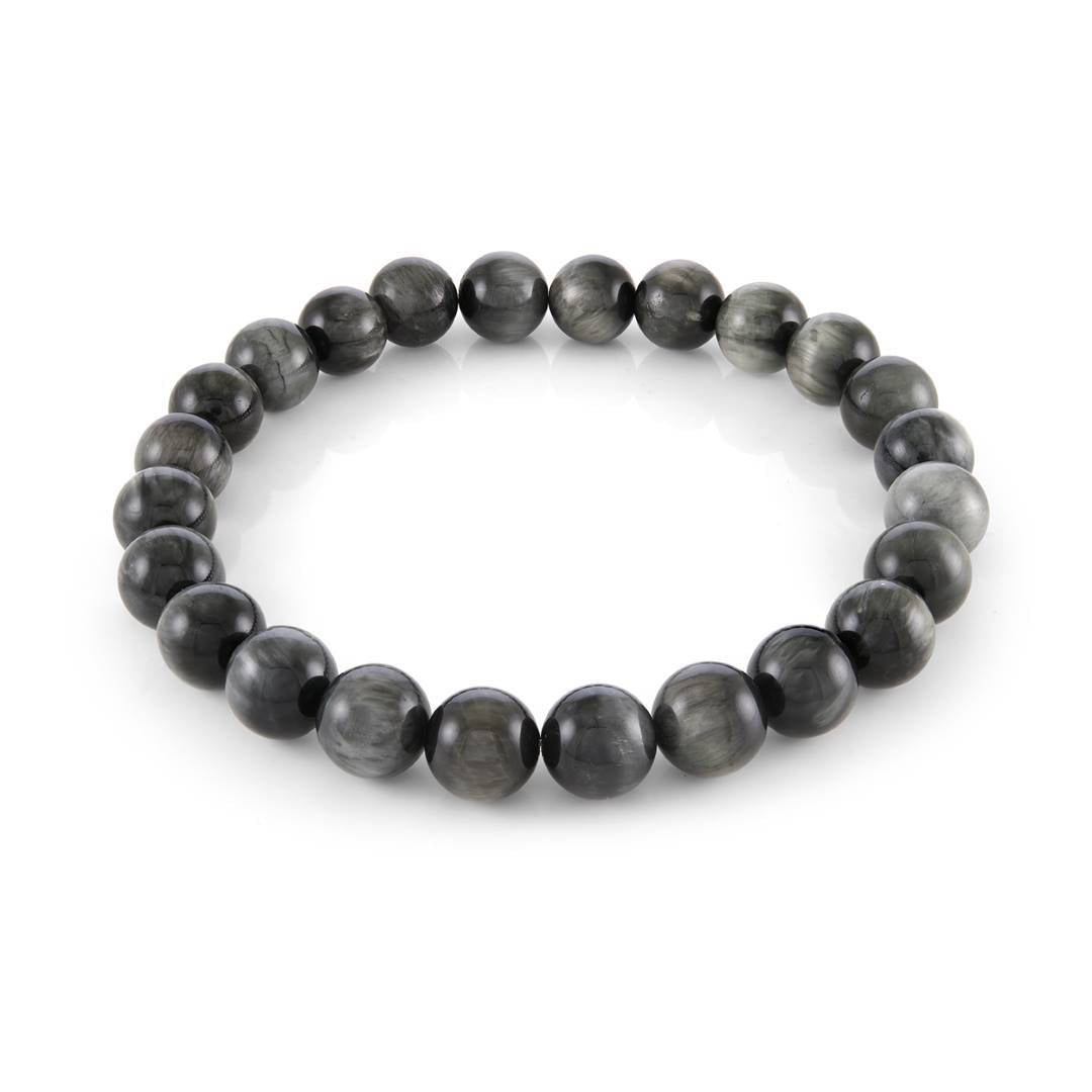 8mm Eagle's-Eye Bead Bracelet