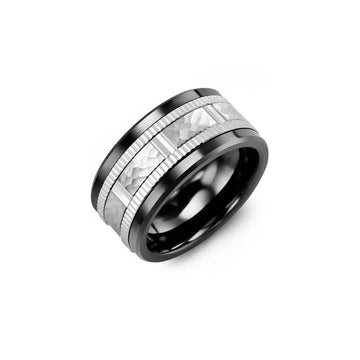 Hammer Design Eternity Edges Wedding Ring