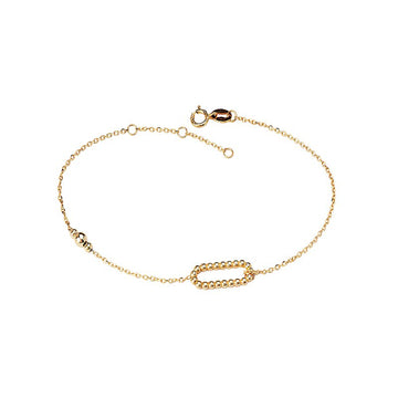 Italian 14kt Gold Paperclip Bracelet