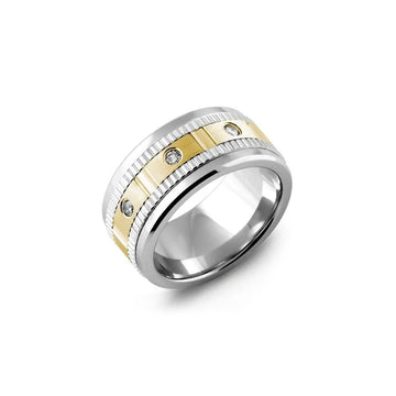 Eternity Accents Wide Diamond Wedding Ring