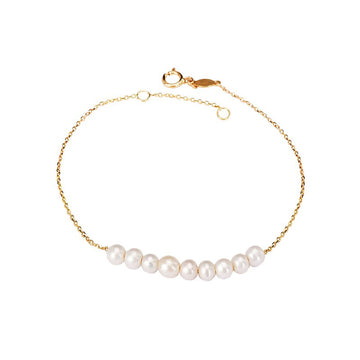 Italian 14kt Pearl Bracelet