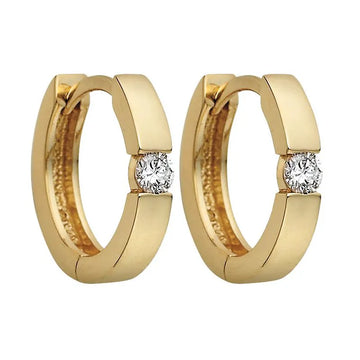 Diamond Hoop Earrings